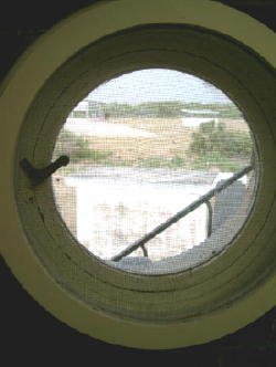 View from the 1st floor porthole window