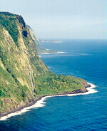 Waipio black sand beach