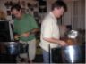 Mike and Lars in a steelpan session