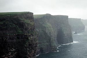 Cliffs of Moher in a Gale