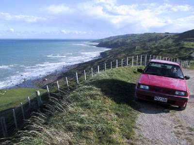 our car at Akitio