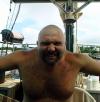 The Wrestler - after shaving my head in Bermuda