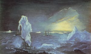 Ice-Islands: A painting by Forster