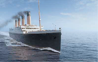 the actual ship, Titanic.....