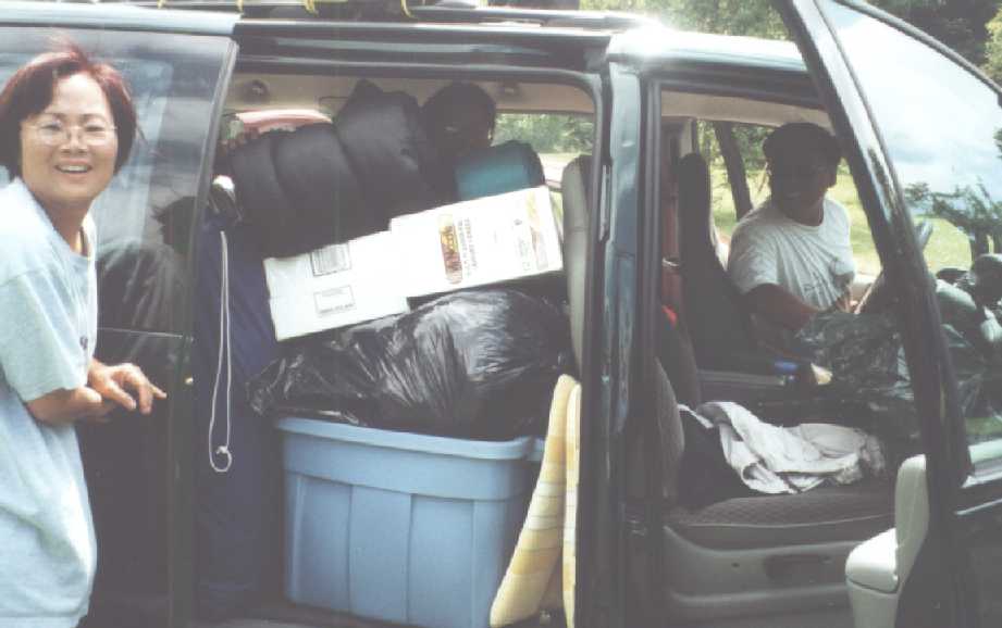 Packed van