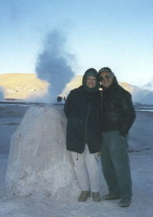 Margy and Artie among the geysers