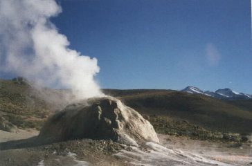 in the geyser field