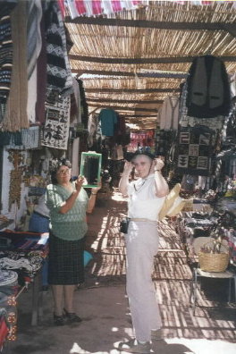 shopping in a feria in San Pedro