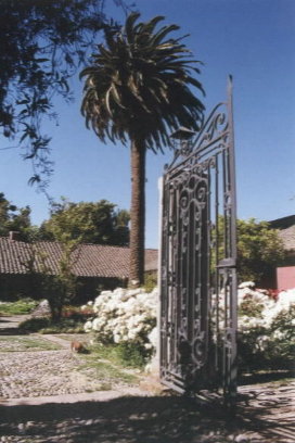 gate to the courtyard and house area