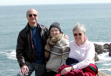 Artie, Adella, and Margy at Isla Negra