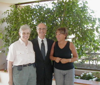 Margy and Artie with Sylvia, who owns the apartment