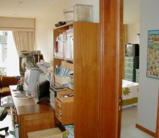 study with guest room on right