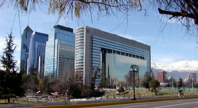 World Trade Center in Santiago and other large buildings