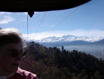 view from the gondola