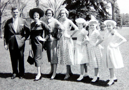 all dressed up on Easter, mid 1950's