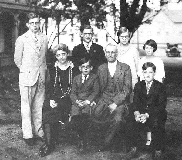 Casey family portrait taken on the farm, ca. 1925