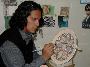 artist at work