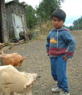 son of woodcarver who made bulls