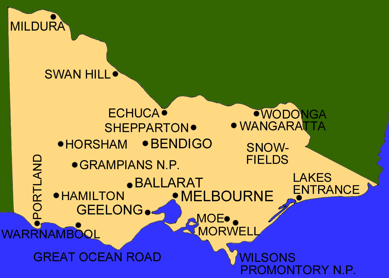 Victoria Map