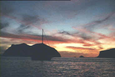 Mexican sunset, Isla Guadeloupe