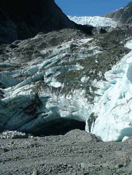 Terminal face, Franz Josef glacier (17281 bytes)