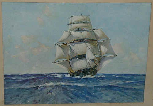 Full rigged ship painting (15365 bytes)