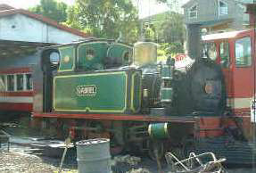 NZ Kawakawa Railroad steam engine