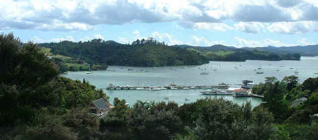 NZ Opua wharf and anchorage