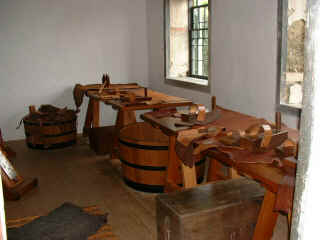 NZ Russell Pompallier leather work benches and tools