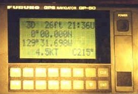 GPS showing equator (16923 bytes)