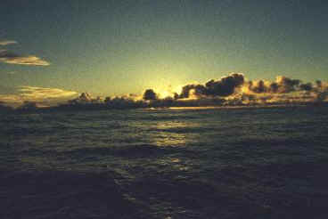 Pacific Ocean sunset, location unknown