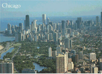 Panoramica dall'alto del Chicago Hoop