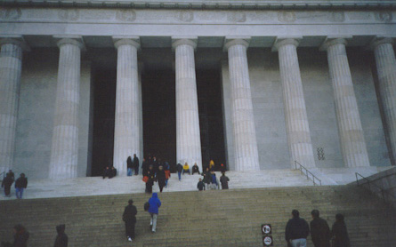 Facciata frontale del Lincoln Memorial