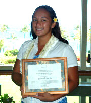 Student of the quarter, Roshelle Butihi