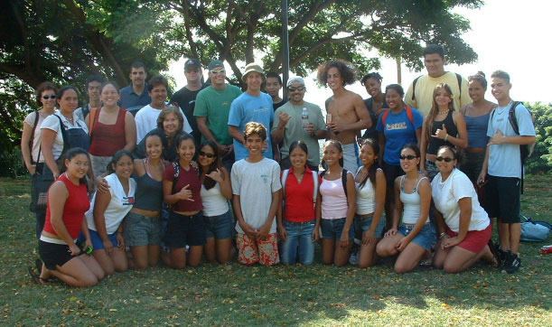 First year students with uncle Duke