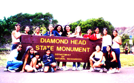 Lahainaluna AOHT members on the O`ahu FAM trip