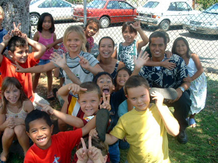 JA instructors Tiffany Dofa, Kuhi Mokiao