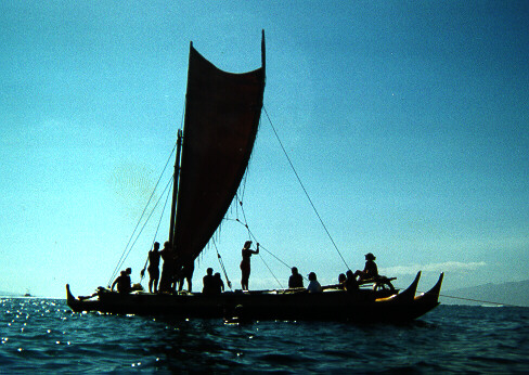 42' double-hulled sailing canoe, Mo'olele