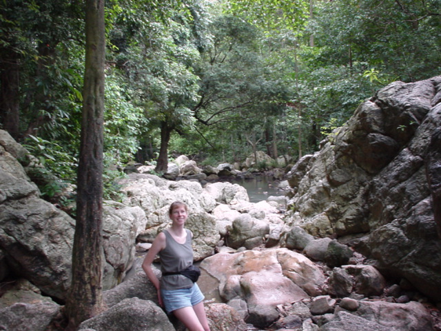 Sherrell at home in the Jungle.