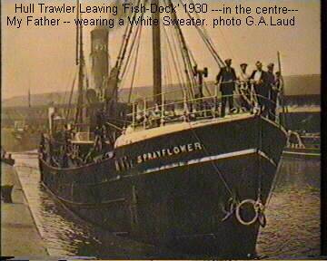 Leaving 'Fish Dock'-circa 1930. photo G.A.Laud