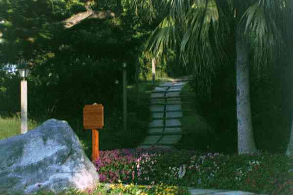 Footpath at the ElbowBeach Hotel