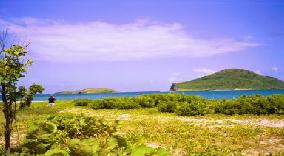 Beach in Southern St. Lucia