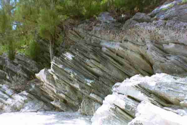 Rock formation on the Beach