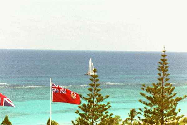 sailboat on the ocean in Bermuda