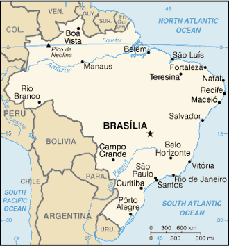 map of brasil