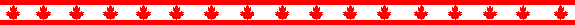 line composed of Canadian maple leaves