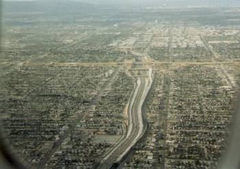 Our first view of L.A. Freeways