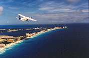 Flying Over Cancun