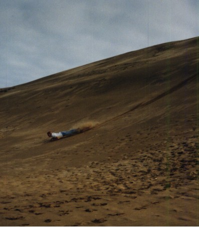 Sand Dune Surfing near 90 mile beach