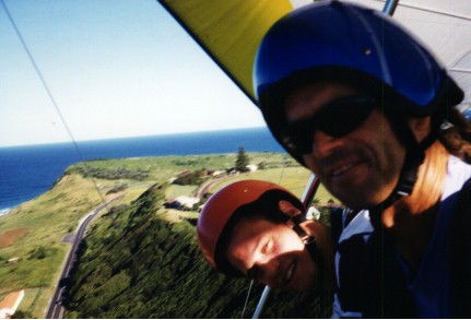 Hang-Gliding above Lennox Head